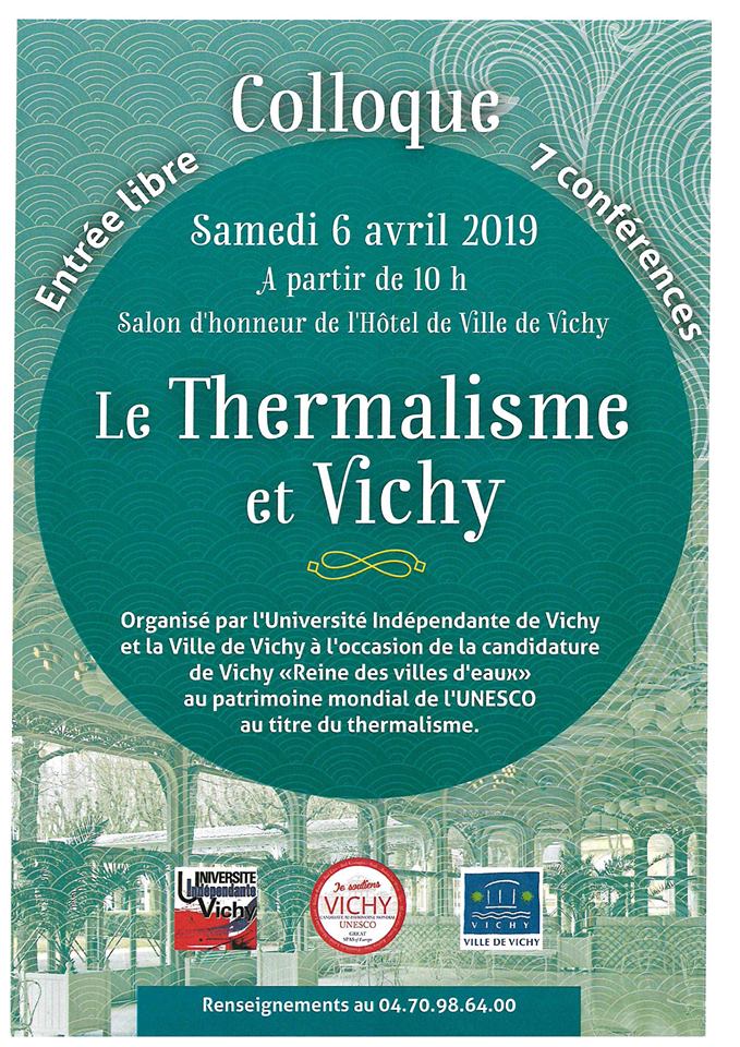 colloque le thermalisme a vichy